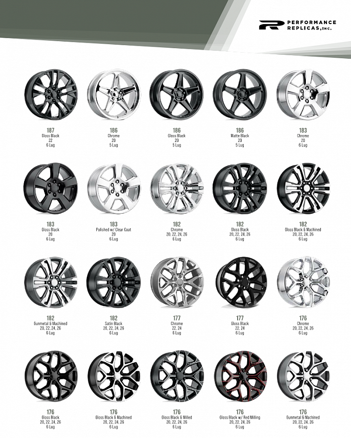 Performance replicas wheels