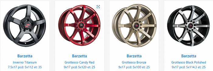 Barzetta wheels
