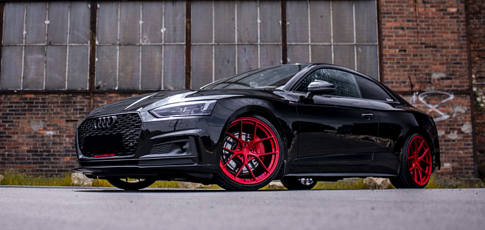 Audi red japan racing wheel